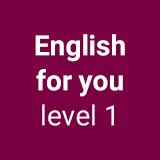 English for you (level 1)
